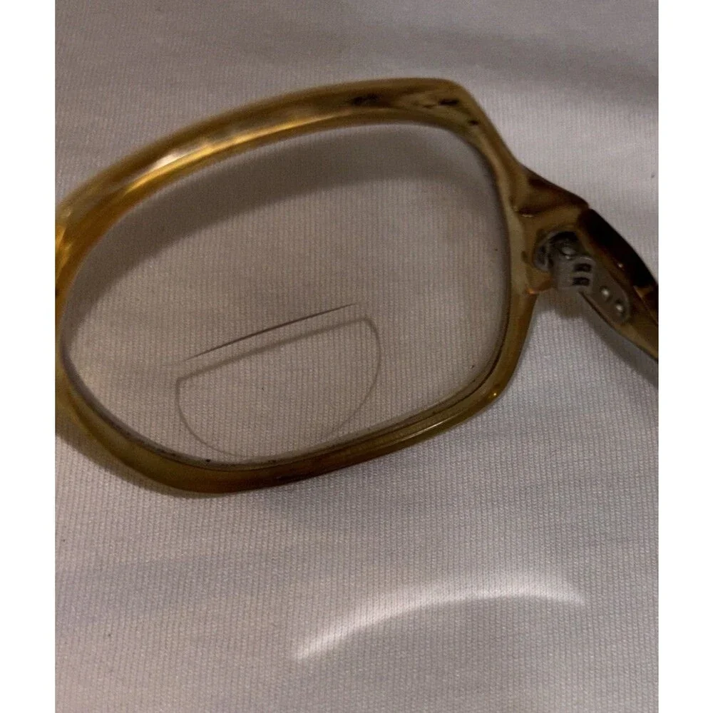 Vtg Sterling Optical Retro Oversized EW Steel Frame 53018 Eyeglasses 80S Mom